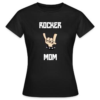 Rocker Mom - Women's T-Shirt - black - Front - AI Model Female 172 dark (172cm)