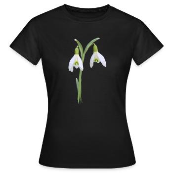 Perce-neige - T-shirt Femme - noir - Devant - AI Model Female 172 dark (172cm)