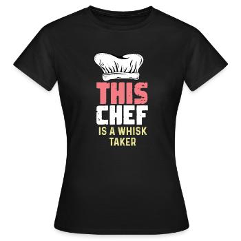 Whisk-Taker. Dessert expert. Poison - Women's T-Shirt - black - Front - AI Model Female 172 dark (172cm)