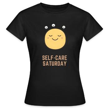 Wochentag Emoji: Samstag - Frauen T-Shirt - Schwarz - Vorne - AI Model Female 172 dark (172cm)
