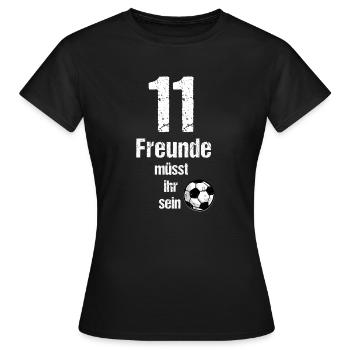 Vous devez être onze amis - T-shirt Femme - noir - Devant - AI Model Female 172 dark (172cm)