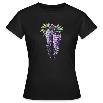 Lila - Frauen T-Shirt - Schwarz - Vorne - AI Model Female 172 dark (172cm)