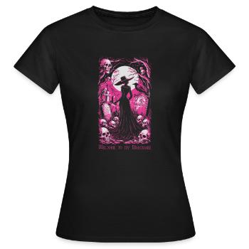 Bienvenue dans mon cauchemar 02 - T-shirt Femme - noir - Devant - AI Model Female 172 dark (172cm)