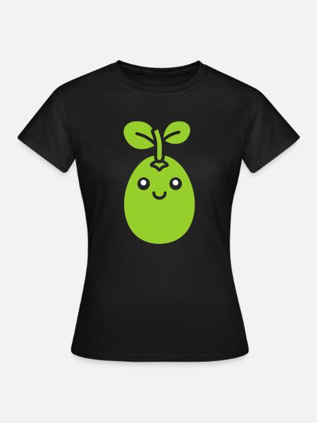 Erbse - Frauen T-Shirt - Schwarz