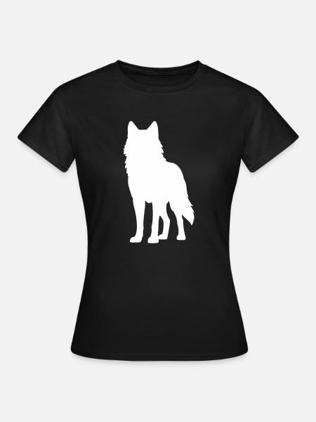 wolf 1 - Frauen T-Shirt - Schwarz
