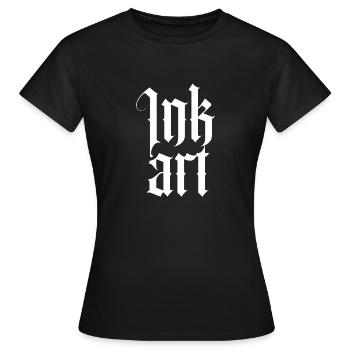 Art à l’encre - T-shirt Femme - noir - Devant - AI Model Female 172 dark (172cm)