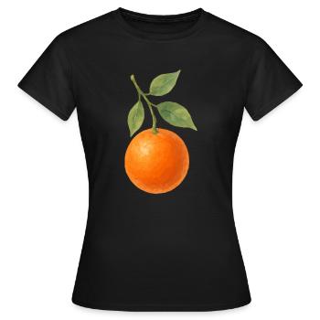 orange - T-shirt Femme - noir - Devant - AI Model Female 172 dark (172cm)