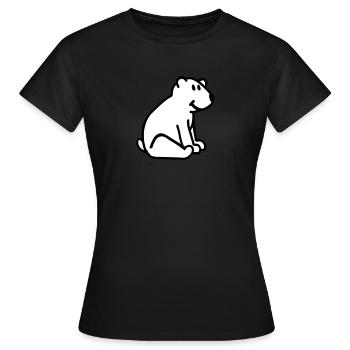 Polar bear - Women's T-Shirt - black - Front - AI Model Female 172 dark (172cm)