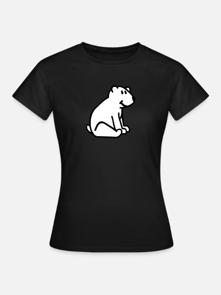 Eisbär - Frauen T-Shirt - Schwarz
