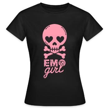 Fille emo ! - T-shirt Femme - noir - Devant - AI Model Female 172 dark (172cm)