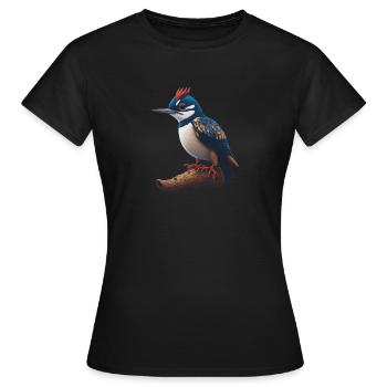 Grand pic tacheté - T-shirt Femme - noir - Devant - AI Model Female 172 dark (172cm)