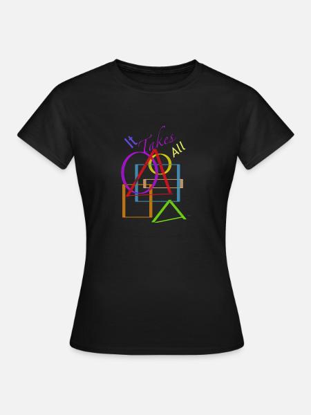 Alle Formen - Frauen T-Shirt - Schwarz