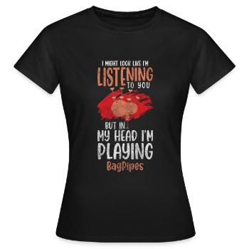 Volksmusik Party Schlagermusik Feiern - Frauen T-Shirt - Schwarz - Vorne - AI Model Female 172 dark (172cm)