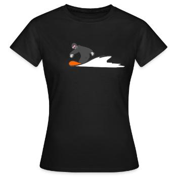 Snowboarding - Frauen T-Shirt - Schwarz - Vorne - AI Model Female 172 dark (172cm)