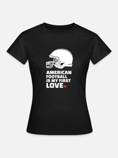 J’adore le football américain élégant - T-shirt Femme - noir
