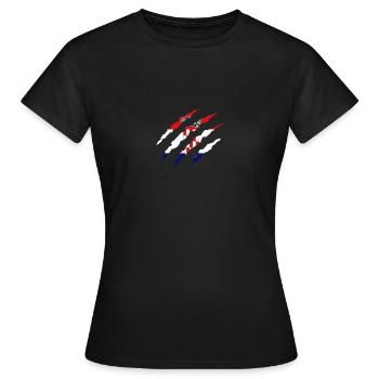 Claw Klaue Laender Kroatien png - Frauen T-Shirt - Schwarz - Vorne - AI Model Female 172 dark (172cm)