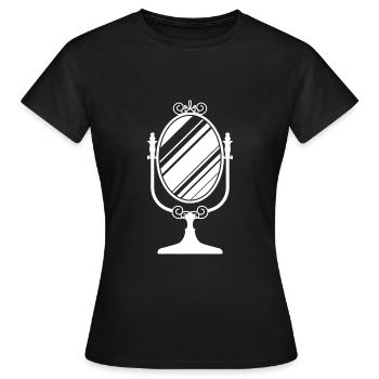 Mirror icon - Women's T-Shirt - black - Front - AI Model Female 172 dark (172cm)