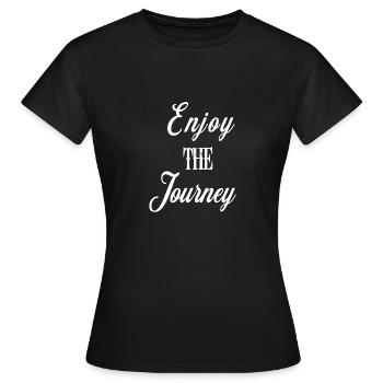 Genießen Sie The Journey Men's T-Shirt Woman - Frauen T-Shirt - Schwarz - Vorne - AI Model Female 172 dark (172cm)