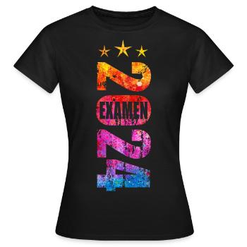Examen 2024 - Frauen T-Shirt - Schwarz - Vorne - AI Model Female 172 dark (172cm)