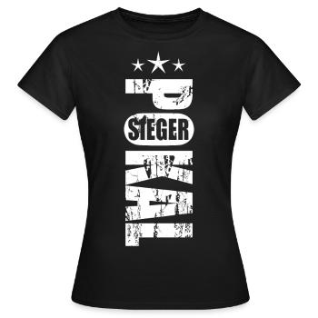 Pokalsieger 2026 - Frauen T-Shirt - Schwarz - Vorne - AI Model Female 172 dark (172cm)