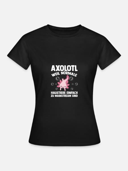 Axolotl - Frauen T-Shirt - Schwarz
