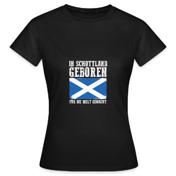 Ecossais Ecosse Ecosse Ecosse - T-shirt Femme - noir - Devant - AI Model Female 172 dark (172cm)