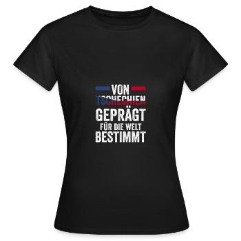 Czechs Czech Czech Republic - Women's T-Shirt - black - Front - AI Model Female 172 dark (172cm)