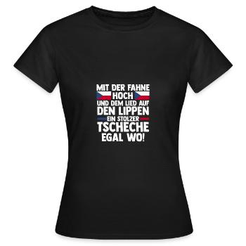 Czechs Czech Czech Republic - Women's T-Shirt - black - Front - AI Model Female 172 dark (172cm)