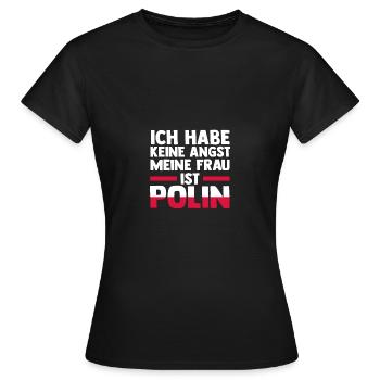Pole Polen - Frauen T-Shirt - Schwarz - Vorne - AI Model Female 172 dark (172cm)