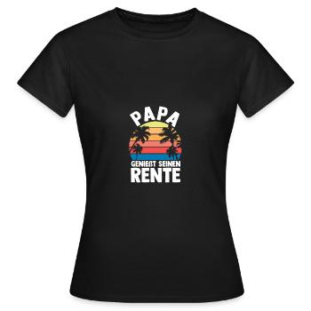 Vacation Vacationer Father Dad - Women's T-Shirt - black - Front - AI Model Female 172 dark (172cm)