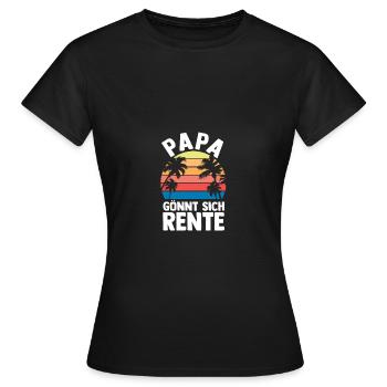 Vacation Vacationer Father Dad - Women's T-Shirt - black - Front - AI Model Female 172 dark (172cm)