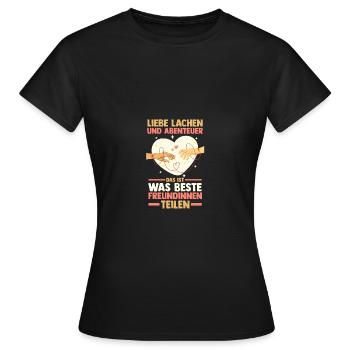 Meilleur ami - T-shirt Femme - noir - Devant - AI Model Female 172 dark (172cm)
