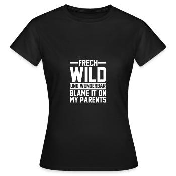 Fils Fils Fils - T-shirt Femme - noir - Devant - AI Model Female 172 dark (172cm)
