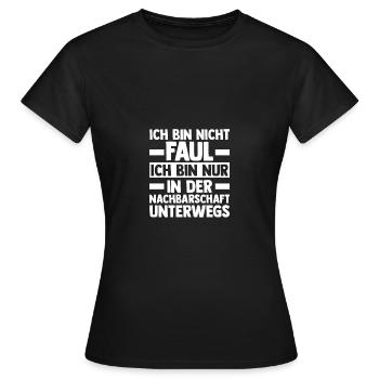 Quartier Meilleur voisin - T-shirt Femme - noir - Devant - AI Model Female 172 dark (172cm)
