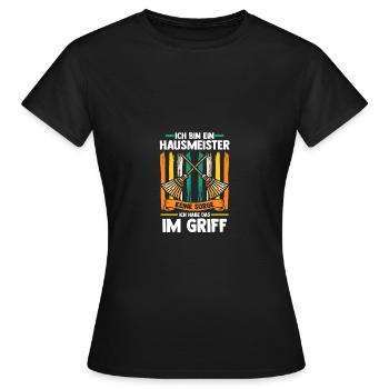 Facility Manager Caretaker Caretaker - Women's T-Shirt - black - Front - AI Model Female 172 dark (172cm)