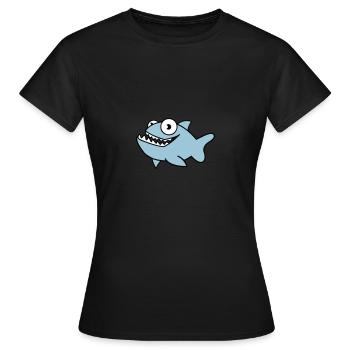 piranha 02 - T-shirt Femme - noir - Devant - AI Model Female 172 dark (172cm)