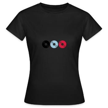 enregistrements 02 - T-shirt Femme - noir - Devant - AI Model Female 172 dark (172cm)