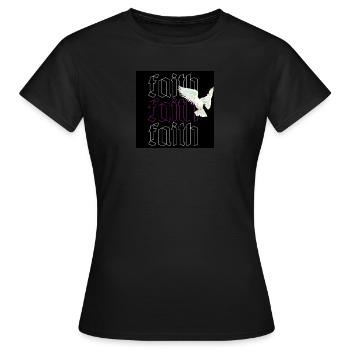 Foi - T-shirt Femme - noir - Devant - AI Model Female 172 dark (172cm)