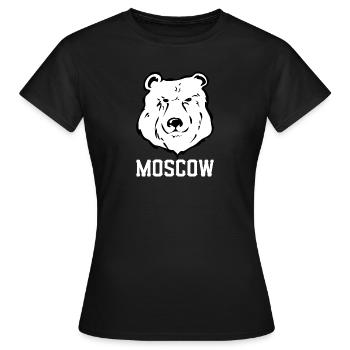 Moscou - T-shirt Femme - noir - Devant - AI Model Female 172 dark (172cm)