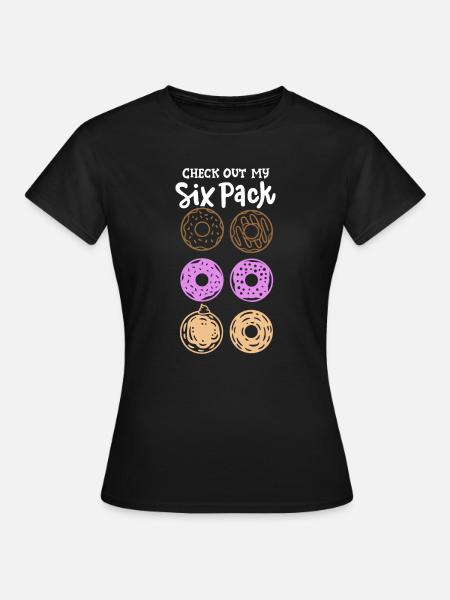 Donut Fitnessstudio - Frauen T-Shirt - Schwarz