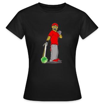 Clown with Sweets - Frauen T-Shirt - Schwarz - Vorne - AI Model Female 172 dark (172cm)