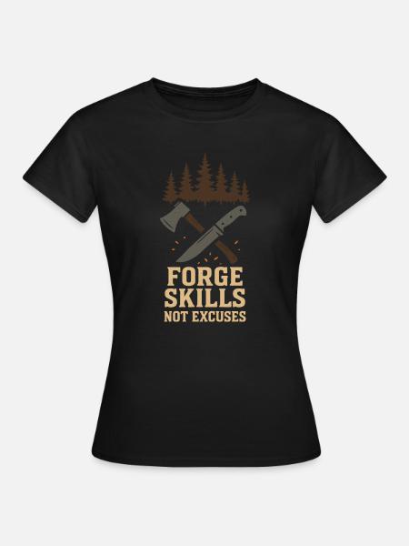 Überlebenskräfte Boskrobenwilde Fähigkeiten - Frauen T-Shirt - Schwarz