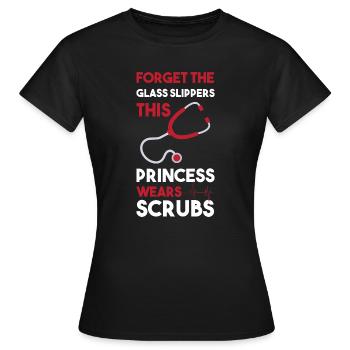 Dialysis Nurse - Women's T-Shirt - black - Front - AI Model Female 172 dark (172cm)
