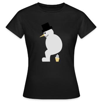 Mobile Softeis-Fabrik? - Frauen T-Shirt - Schwarz - Vorne - AI Model Female 172 dark (172cm)