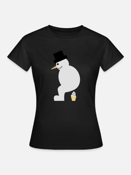 Mobile Softeis-Fabrik? - Frauen T-Shirt - Schwarz