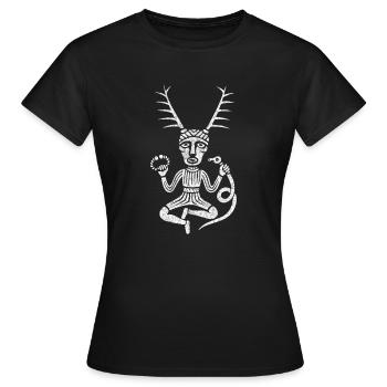 Cernunnos - Frauen T-Shirt - Schwarz - Vorne - AI Model Female 172 dark (172cm)