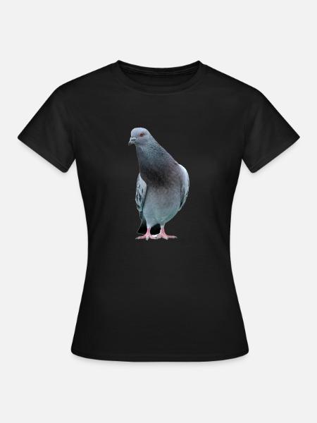 Taube. dove - Frauen T-Shirt - Schwarz