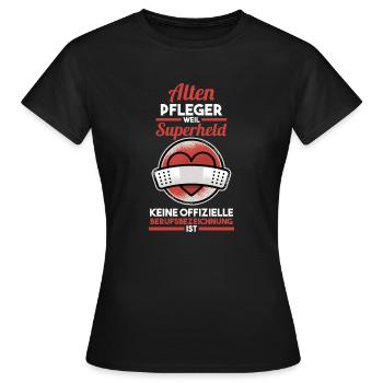 Altenpflege Pflegekraft Altenpfleger - Frauen T-Shirt - Schwarz - Vorne - AI Model Female 172 dark (172cm)