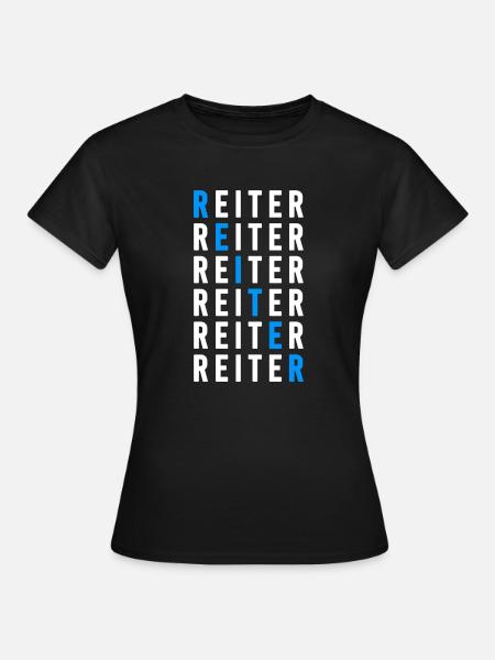 Reiter - Frauen T-Shirt - Schwarz