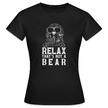 Terre-Neuve Chien de Terre-Neuve - T-shirt Femme - noir - Devant - AI Model Female 172 dark (172cm)